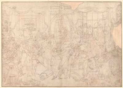 El Establecimiento Elegante para Señoritas (estudio para) de Edward Francis Burney