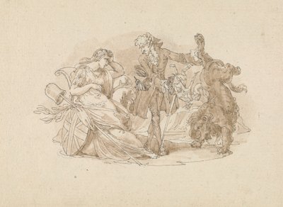 Escena teatral de Edward Francis Burney