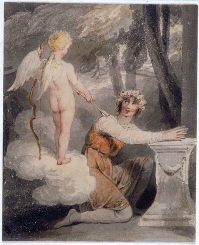 Juventud coronada con rosas, c. 1780-1848 de Edward Francis Burney