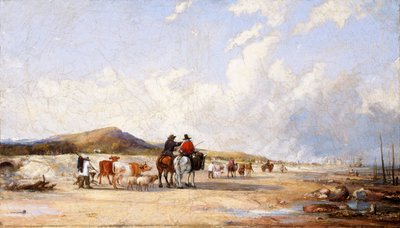 Cruzando las arenas al mercado de Swansea de Edward Francis Drew Pritchard