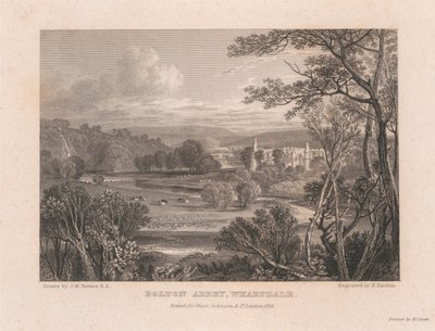 Abadía de Bolton, Wharfdale de Edward Francis Finden