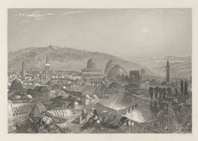 Jerusalén desde el Convento Latino de Edward Francis Finden