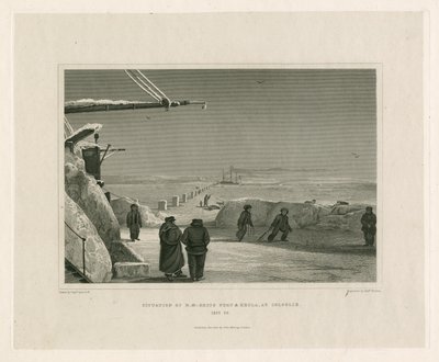 Situación de los buques HM Fury y Hecla, en Igloolik de Edward Francis Finden