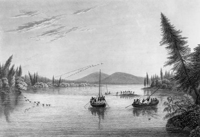 Vista desde las rocas de Morgan en el río Hill, 1819 de Edward Francis Finden