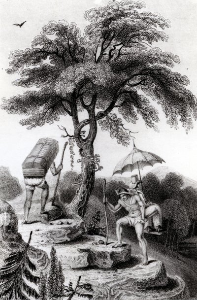Vista del paso de Quindío, ilustración de 