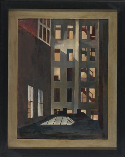 Rooftops, New York City, c.1916 (óleo sobre lienzo) de Edward Franklin Fisk
