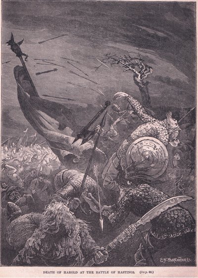Muerte de Harold en la Batalla de Hastings AD 1066 de Edward Frederick Brewtnall