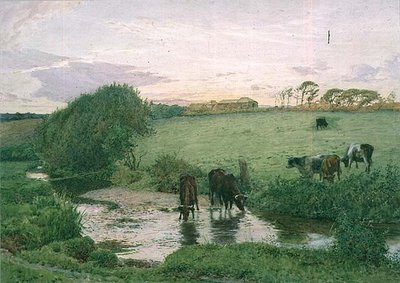 Cerca de St. Mawgan, Cornualles de Edward Frederick Brewtnall