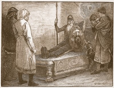 La Muerte de Siward, ilustración de 