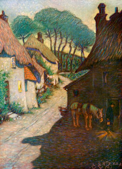 Pueblo de Thurlestone, South Devon, 1924-1926 de Edward Frederick Ertz