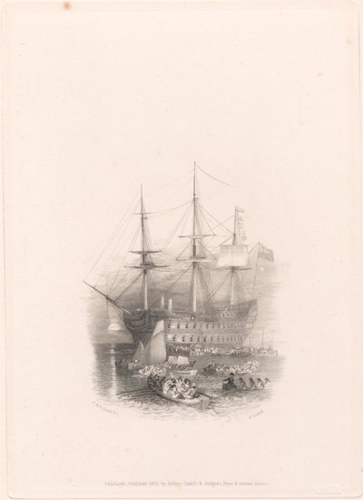 El Belerofonte, Plymouth Sound de Edward Goodall
