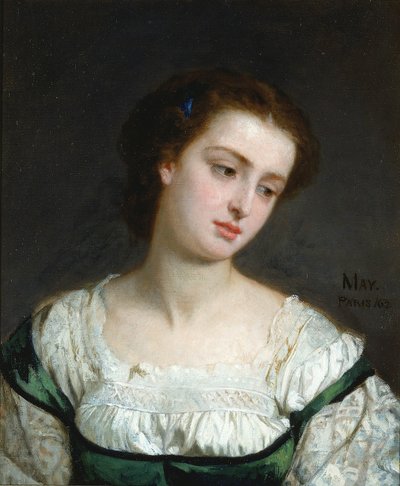 Retrato de una joven de Edward Harrison May