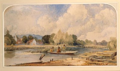 Pescando en una barca de Edward Hassell