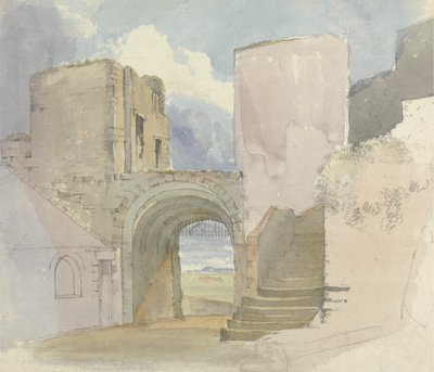 Puerta del castillo de Bamburgh de Edward Hastings