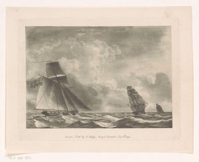 Flota británica en el mar Paisajes marinos (título de la serie) de Edward Hedges