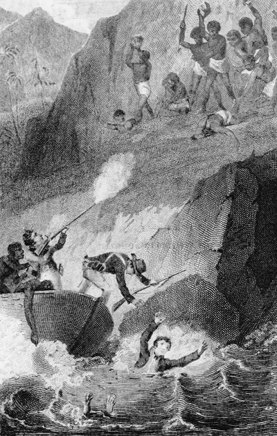 La muerte de Mungo Park de Edward Henry Corbould