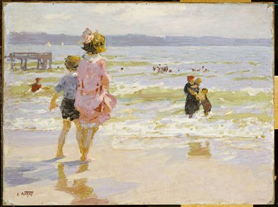 En la Orilla del Mar de Edward Henry Potthast