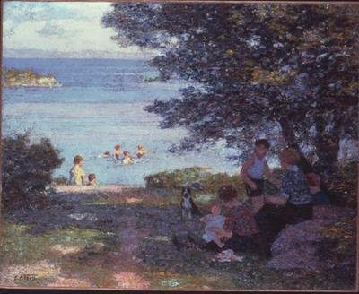 Junto al agua de Edward Henry Potthast