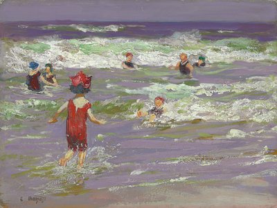 Pequeño bañista del mar de Edward Henry Potthast