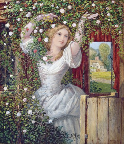 La Hija del Jardinero, 1860 de Edward Henry Wehnert