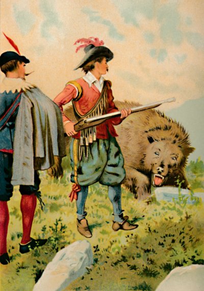 El soldado y el oso, 1901 de Edward Henry Wehnert