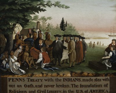 Tratado de Penn con los indios, 1840-45 de Edward Hicks