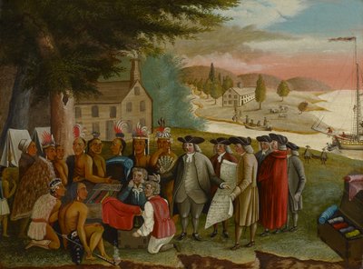 El tratado de Penn con los indios, c.1830-40 de Edward Hicks