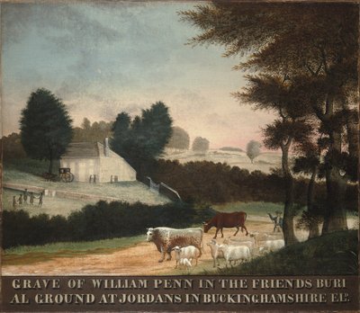 La tumba de William Penn, 1847 de Edward Hicks