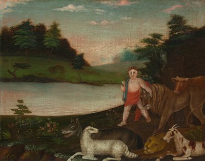 El reino pacífico, c.1816-18 de Edward Hicks