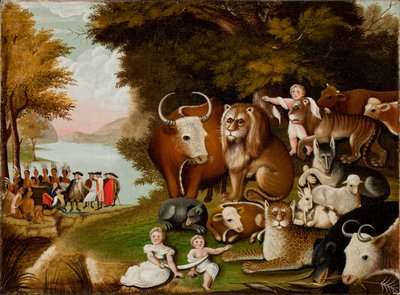 El reino pacífico, c.1833 de Edward Hicks