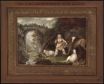 El reino pacífico de la rama, c.1825-30 de Edward Hicks