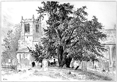 Iglesia de Snitterfield, Snitterfield, Warwickshire, 1885 de Edward Hull
