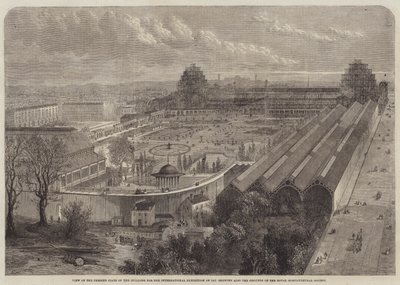 Vista del estado actual del edificio para la Exposición Internacional de 1862 de Edward Hull