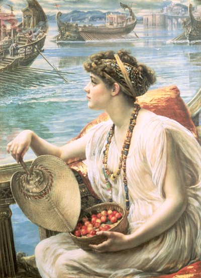 Una carrera de barcos romana de Edward John Poynter