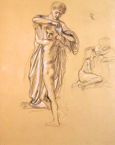 Estudio para Miedos Ociosos (I), 1893 de Edward John Poynter