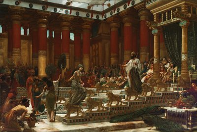 La visita de la Reina de Saba al Rey Salomón, 1890 de Edward John Poynter