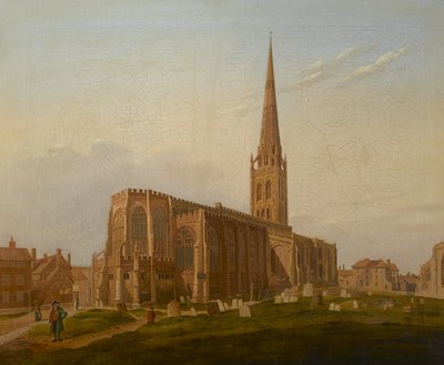 Iglesia de San Miguel, Coventry, c.1824 de Edward Junior Rudge