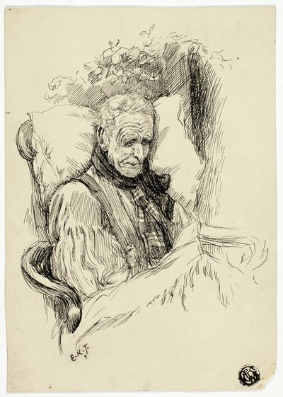 Anciano moribundo de Edward Killingworth Johnson