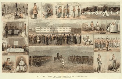 Vida militar en Aldershot y Sandhurst de Edward Killingworth Johnson