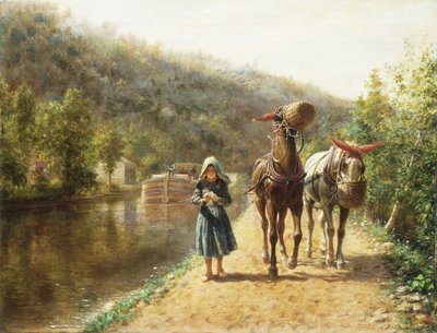 En el camino de sirga de Edward Lamson Henry