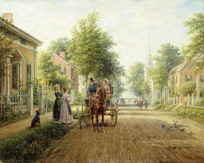 De camino al pueblo, 1907 de Edward Lamson Henry