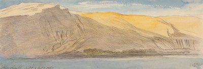 Abu Simbel, 16:30, 8 de febrero de 1867 (379) de Edward Lear