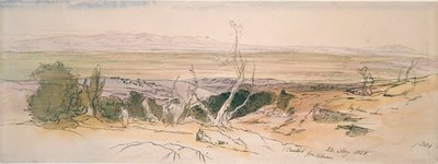 Baalbek desde Líbano, 1858 de Edward Lear