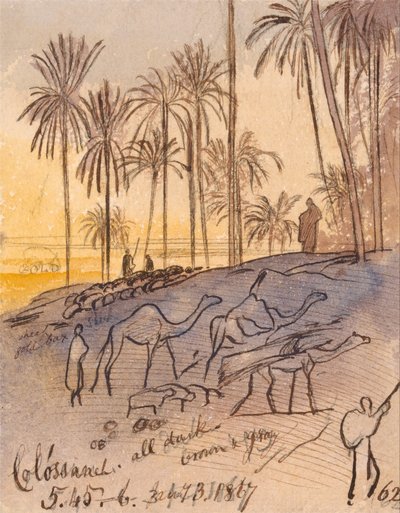 Colósaneh, 5:45 - 6:00 p.m., 3 de enero de 1867 (62) de Edward Lear