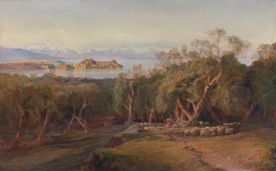Corfú desde Ascensión, 1862 de Edward Lear