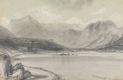 Agua de Crummock de Edward Lear