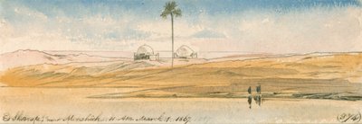 Es Shoorafa, cerca de Mensheeh de Edward Lear