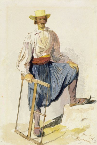 Leñador griego de Edward Lear