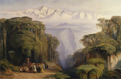 Kangchenjunga desde Darjeeling de Edward Lear