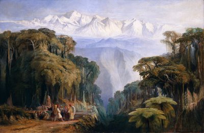 Kinchinjunga desde Darjeeling de Edward Lear